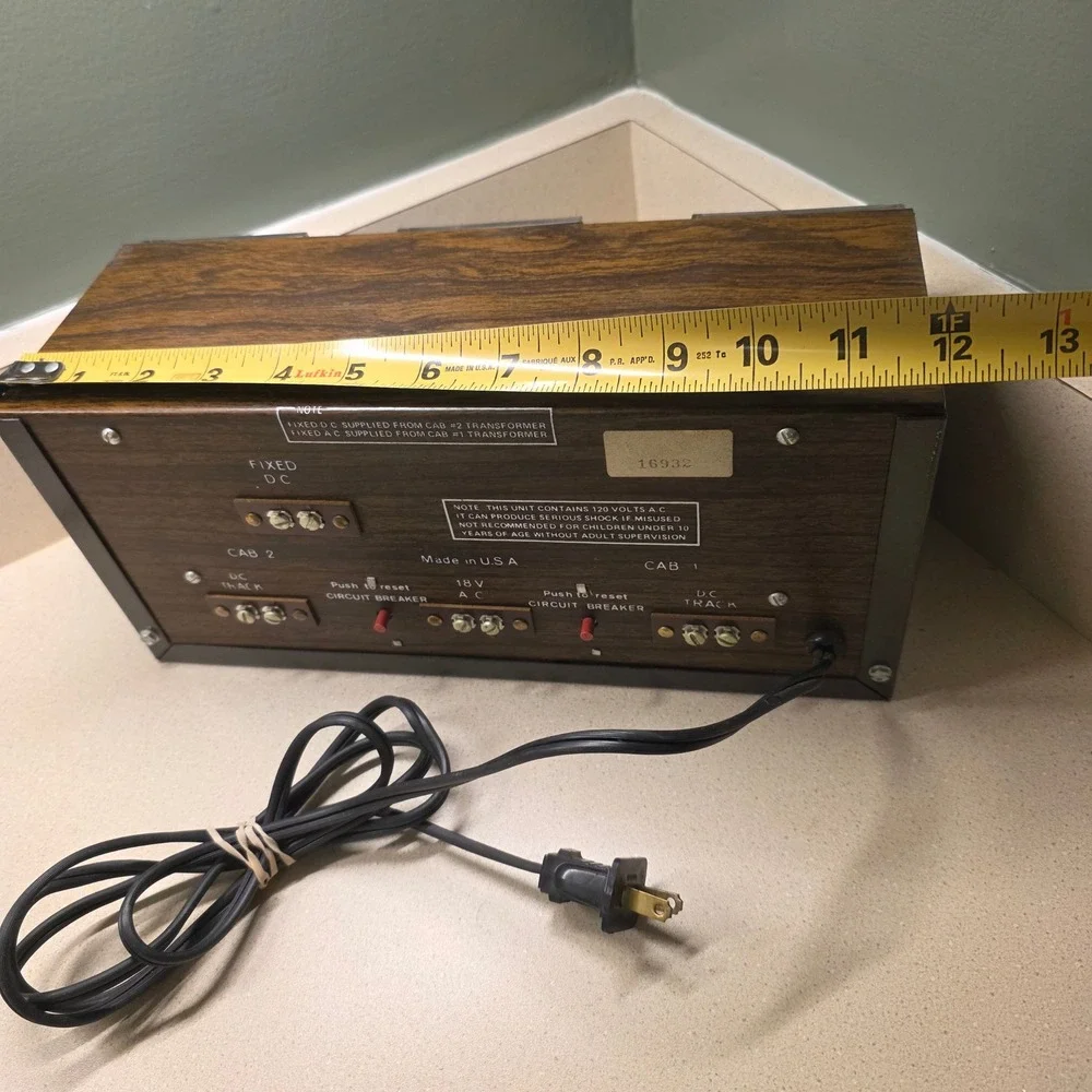 Universal Powermaster 5000 Model Train Controller Transformer Wood Grain WORKS